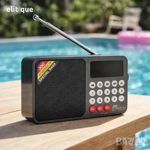 Соларно портативно радио JOC H6108REC-S с Bluetooth, FM радио и MP3 плеър, снимка 3 - Радиокасетофони, транзистори - 55727106