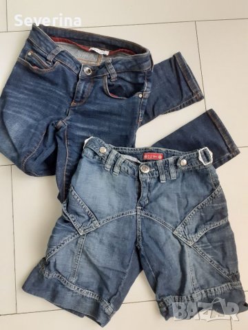Plein и Liu jo лот-дълги,къси дънки и клин за 7 години , снимка 7 - Детски панталони и дънки - 36872728