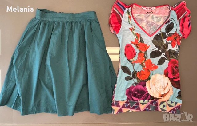 Поли с подарък блузка - Diesel, Benetton, Esprit, Gap и др., размер S, снимка 10 - Поли - 50963986