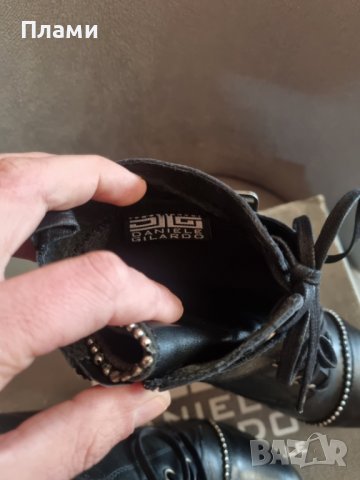 Дамски ботуши естествена кожа на ток Daniele Gilardo , снимка 3 - Дамски ботуши - 39961089