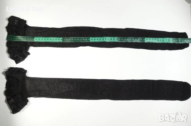 Identic S/M 20 den нови черни силиконови чорапи, снимка 10 - Бельо - 52701281