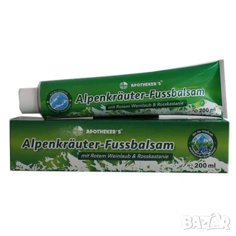 Алпенкройтер Apoteker’s балсам за крака и вени с алпийски билки от Германия 