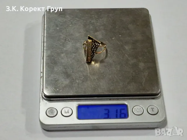 Дамски златен пръстен 14К / 3,16 гр., снимка 7 - Пръстени - 55712890