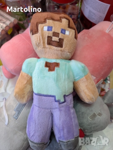 Нова плюшена играчка Майнкрафт крава, снимка 7 - Плюшени играчки - 52859694