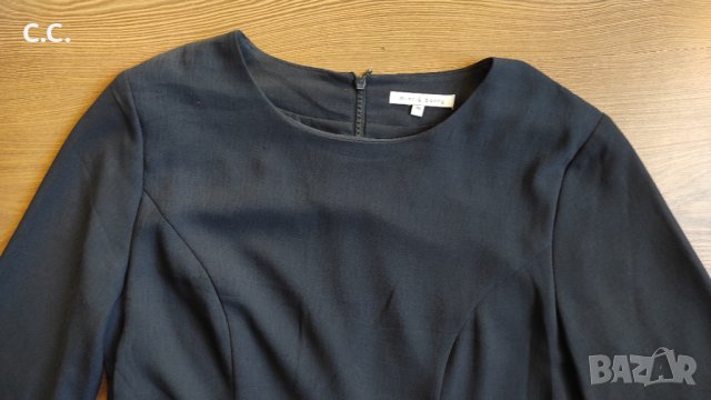 Тъмно синя рокля, р-р 36, снимка 2 - Рокли - 42692093