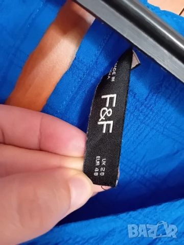 Синя дълга рокля , снимка 8 - Рокли - 51369793