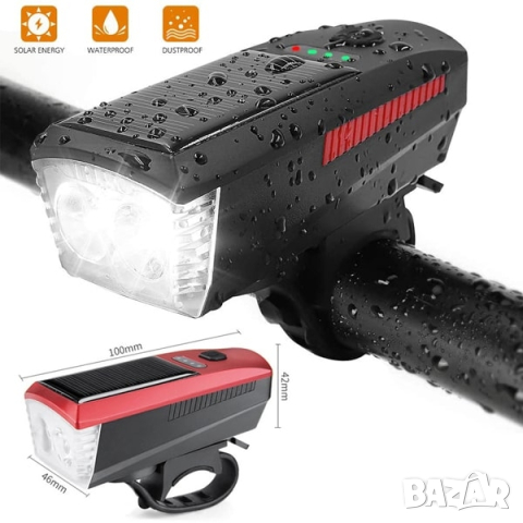 соларен фар за велосипед , снимка 13 - Аксесоари за велосипеди - 44463992