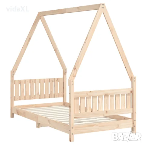 vidaXL Рамка за детско легло 80x160 см масивна борова дървесина, снимка 3 - Бебешки легла и матраци - 56148176