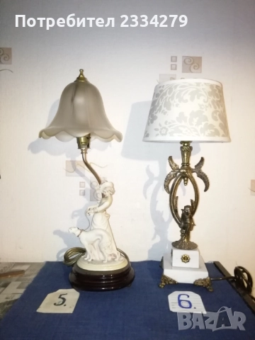 Нощни настолни лампи в бароков и флоренциански стил, снимка 13 - Настолни лампи - 52063072