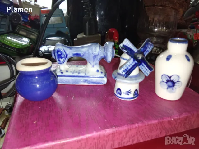 Четири порцеланови миниатури от Холандия , снимка 1