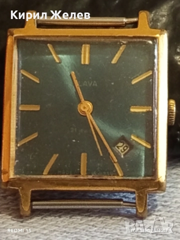 Стар механичен часовник СЛАВА СССР работи с позлата Au10 за КОЛЕКЦИЯ 48068, снимка 11 - Антикварни и старинни предмети - 52361670