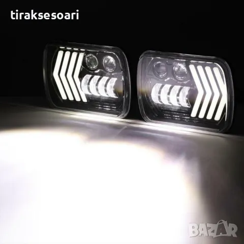 НОВИ Универсални LED Фарове за джип Jeep Cherokee XJ, Jeep Wrangler YJ, снимка 4 - Аксесоари и консумативи - 47841324