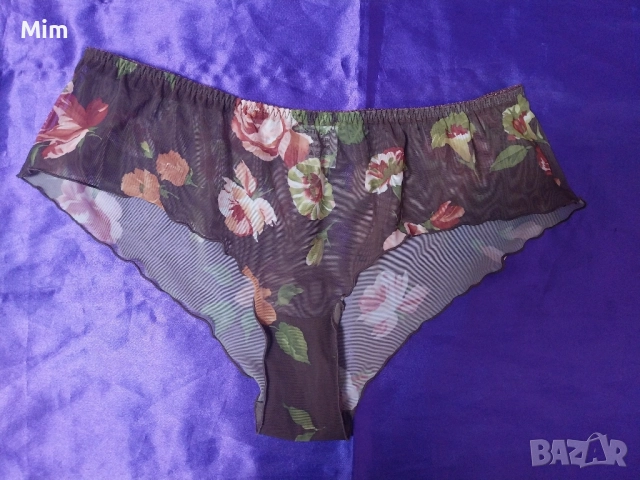 STINNA XL Кафява бикина на цветя 