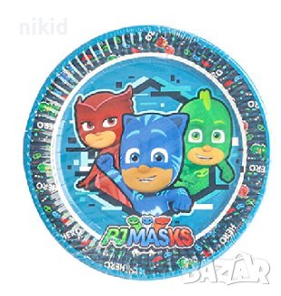 PJMASKS PJ Masks PJ Mask  8 бр големи парти чинии чинийки