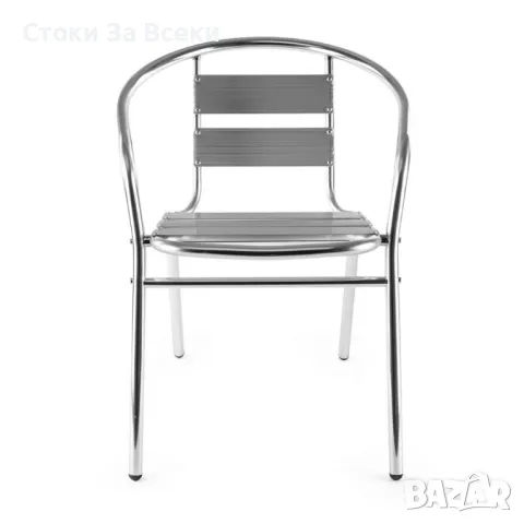 Алуминиев стол Muhler 54x55xH74 см - Стилен, лек и устойчив избор за вашия дом и градина, снимка 1