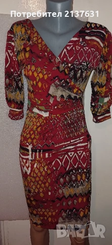 ЕЛЕГАНТНА ДАМСКА РОКЛЯ  JDC Размер , снимка 1