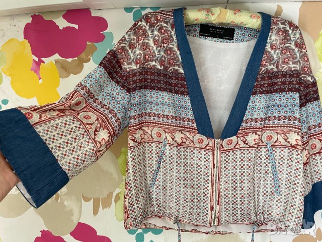ZARA ново късо кимоно S размер, снимка 5 - Други - 34010995