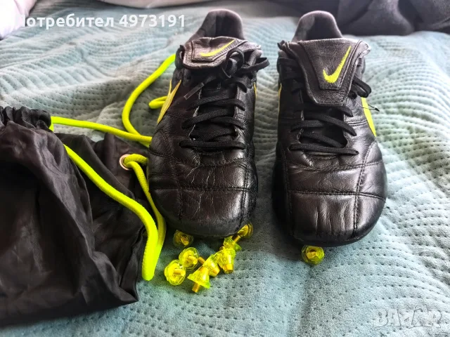 КОЛЕКЦИОНЕРСКИ Nike Tiempo Legend V Premium R10 (Ronaldinho) + Пълен комплект