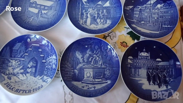 Предлагам поредица 12 броя  чинии Vintage Копенхаген Дания B&G  , снимка 7 - Антикварни и старинни предмети - 52337359
