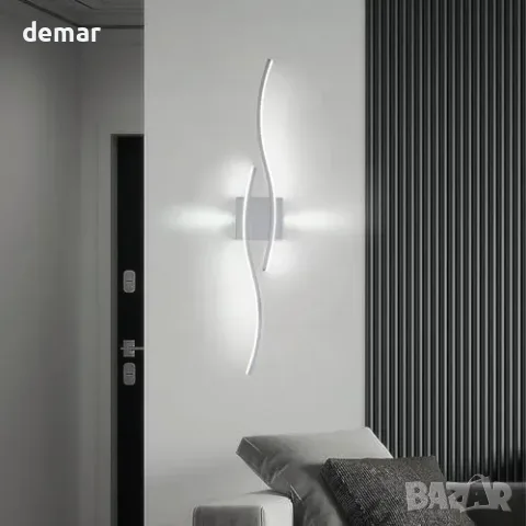 Модерни LED аплици за стена 28W 6000K, 81,3 см, снимка 3 - Лампи за стена - 55933444