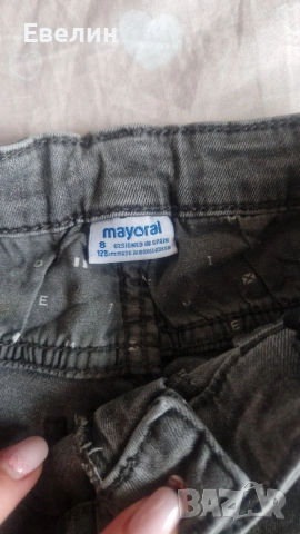 детски дънки 128 Mayoral и Испански цена за брой, снимка 2 - Детски панталони и дънки - 53301318