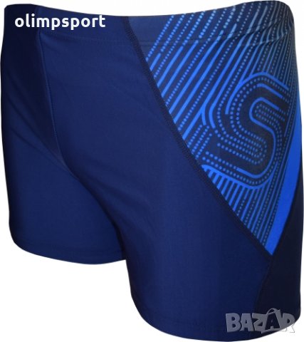 Мъжки бански тип шорти, подходящи за плаж и спорт. Бързосъхнеща и устойчива на хлор материя, удобна 