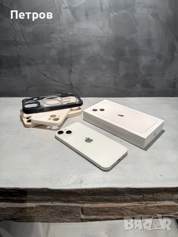 КАТО НОВ Iphone 13  White 128 GB + подаръци, снимка 4 - Apple iPhone - 52664994