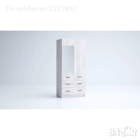 Двукрилен гардероб Аполо 10, снимка 3 - Гардероби - 52221744