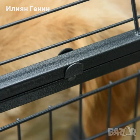 Сгъваема метална клетка за кучета PawHut, снимка 4 - За кучета - 54164257