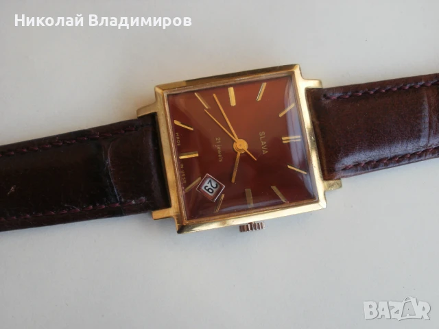 Slava Слава 20 мик. мъжки руски отлично състояние часовник, снимка 10 - Мъжки - 50719707