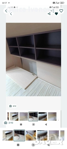 Двуетажно легло , снимка 2 - Мебели за детската стая - 53117242