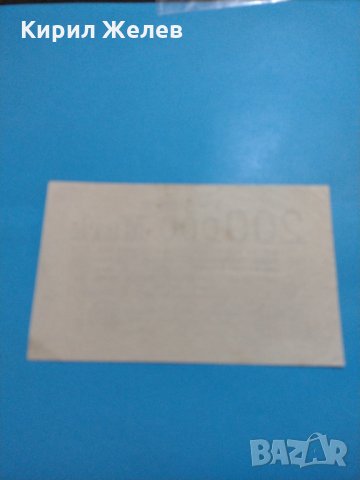 Райх банкнота - 200 000 марки 1923 година Германия - за колекция - 18895, снимка 6 - Нумизматика и бонистика - 31186560