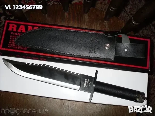 Колекционерски нож RAMBO-FIRST BLOOD-РАМБО -2 ра част, снимка 3 - Ножове - 52283058
