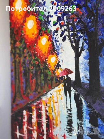 Картина маслени бои 50/34 см , снимка 2 - Картини - 51799747