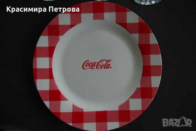 Coca-Cola чиния и чаши за колекционери