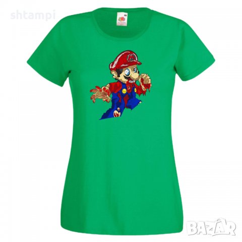 Дамска тениска Mario Zombie 4 Игра,Изненада,Подарък,Празник,Повод, снимка 10 - Тениски - 37237849