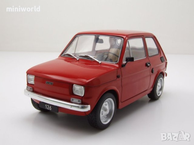 Fiat Polski 126p малко Полско Фиатче 1972 - мащаб 1:18 MCG моделът е нов в кутия, снимка 10 - Колекции - 40330281