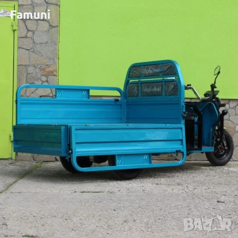 Електрическа Товарна Триколка HEAVY CARGO 2000W СИНЯ, снимка 5 - Мотоциклети и мототехника - 54144792