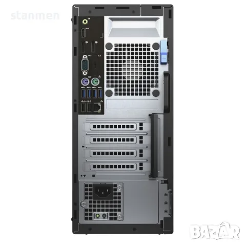 Продавам Гаранционнен компютър Dell OptiPlex 7040/4x3.2ghzThr/ssd128+160/8gb/RS-232/tower, снимка 2 - Работни компютри - 56116532