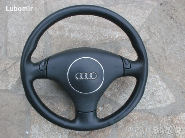 Трилъчев волан Ауди А3,А4,А6 - оригинален - кожен - мулти !, снимка 9 - Части - 54247692