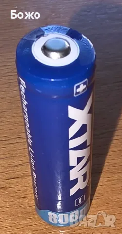 Нова презареждаема Йонно-Литиева Батерия Xtar 14500 800 mAh, снимка 4 - Батерии, зарядни - 56131190