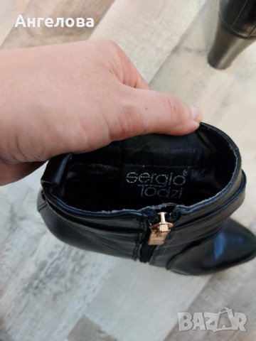 Елегантни кожени боти, снимка 3 - Дамски боти - 31385541