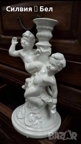 Свещник с двойка херувими , снимка 5 - Декорация за дома - 51695628