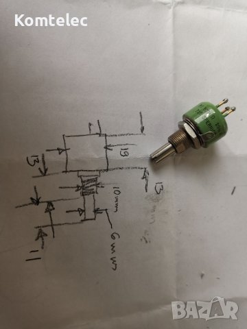 Потенциометър жичен 100к, снимка 5 - Друга електроника - 39544328