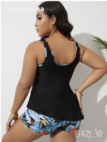Дамски бански тип боксер 2ХЛ - НОВ, снимка 2 - Бански костюми - 51411613