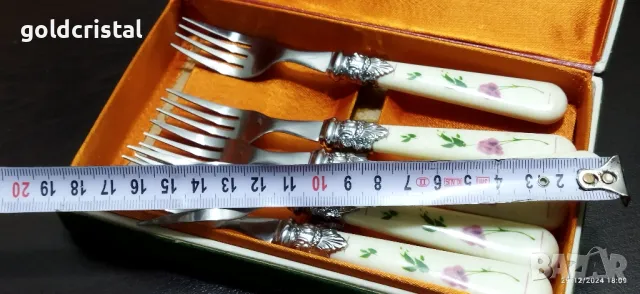 стари немски прибори за хранене десертни вилички солинген , снимка 5 - Антикварни и старинни предмети - 48492817