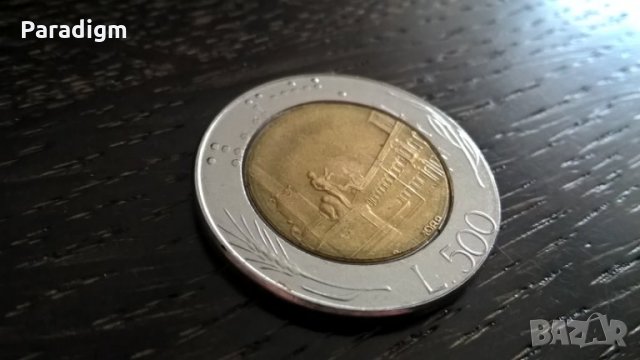 Монета - Италия - 500 лири | 1988г.