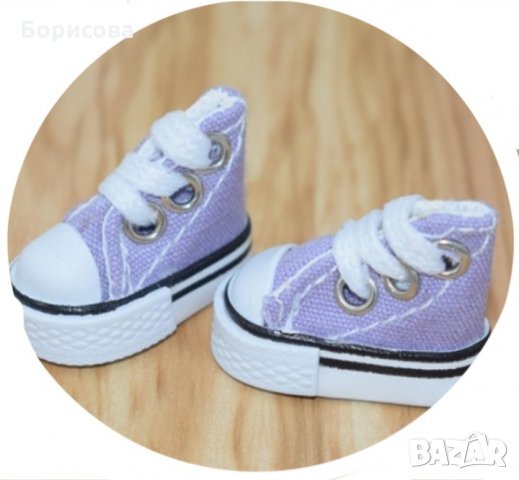 Обувки, кецове 3.5см за кукла, играчка, аксесоари за амигуруми, снимка 3 - Други - 34407002