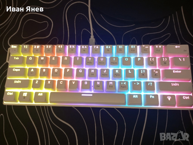 !!!ЧИСТО НОВА!!! Механична клавиатура БЯЛА, снимка 3 - Клавиатури и мишки - 54014667