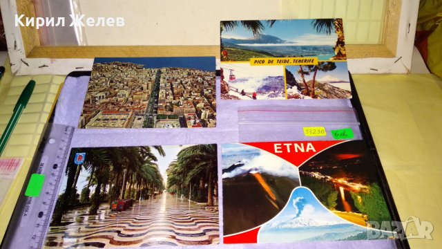 ЛОТ 4 СТАРИ КОЛЕКЦИОНЕРСКИ ПОЩЕНСКИ КАРТИЧКИ ИТАЛИЯ ИСПАНИЯ ЗАБЕЛЕЖИТЕЛНОСТИ КУРОРТИ 33230